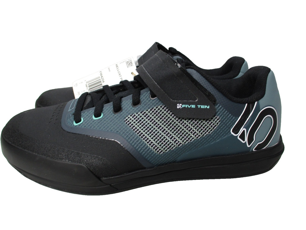 Five Ten Hellcat Pro W Shoes Womens Sz 9.5 Black Blue Green Cycling Bike Adidas